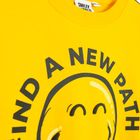 Cool Club, Bluza cu maneca lunga pentru baieti, galben, imprimeu SmileWorld