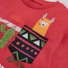 Cool Club, Bluza cu maneca lunga pentru baieti, rosu, imprimeu Mexico