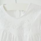 Cool Club, Bluza cu maneca lunga pentru fete, alb, imprimeu flori