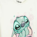 Cool Club, Bluza cu maneca lunga pentru fete, alb, imprimeu Lilo si Stitch