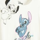 Cool Club, Bluza cu maneca lunga pentru fete, alb, imprimeu Lilo si Stitch