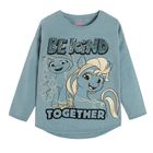 Cool Club, Bluza cu maneca lunga pentru fete, albastru, paiete duble, imprimeu My Little Pony