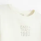 Cool Club, Bluza cu maneca lunga pentru fete, din tricot striat, alb