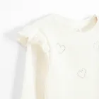 Cool Club, Bluza cu maneca lunga pentru fete, din tricot striat, alb