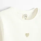 Cool Club, Bluza cu maneca lunga pentru fete, din tricot striat, alb