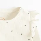 Cool Club, Bluza cu maneca lunga pentru fete, din tricot striat, alb