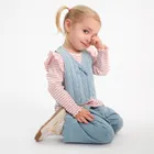 Cool Club, Bluza cu maneca lunga pentru fete, din tricot striat, alb