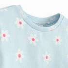 Cool Club, Bluza cu maneca lunga pentru fete, din tricot striat, albastru