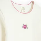 Cool Club, Bluza cu maneca lunga pentru fete, din tricot striat, ecru