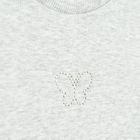 Cool Club, Bluza cu maneca lunga pentru fete, din tricot striat, gri