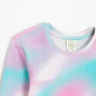 Cool Club, Bluza cu maneca lunga pentru fete, din tricot striat, mix