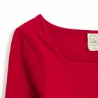 Cool Club, Bluza cu maneca lunga pentru fete, din tricot striat, rosu