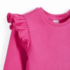 Cool Club, Bluza cu maneca lunga pentru fete, din tricot striat, roz