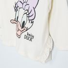 Cool Club, Bluza cu maneca lunga pentru fete, ecru, imprimeu Daisy