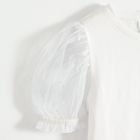 Cool Club, Bluza cu maneca scurta pentru fete, alb