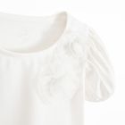 Cool Club, Bluza cu maneca scurta pentru fete, alb
