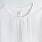 Cool Club, Bluza cu maneca scurta pentru fete, alb, imprimeu flori
