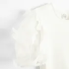 Cool Club, Bluza cu maneca scurta pentru fete, din tricot striat, alb