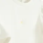 Cool Club, Bluza cu maneca scurta pentru fete, din tricot striat, alb