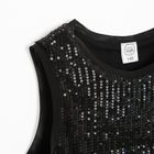 Cool Club, Bluza fara maneci pentru fete, negru