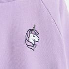 Cool Club, Bluza fete, mov, imprimeu unicorn