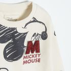 Cool Club, Bluza pentru baieti, ecru, imprimeu Mickey Mouse