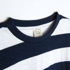 Cool Club, Bluza sport subtire pentru baieti, alb-bleumarin, in dungi