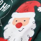 Cool Club, Bluza subtire pentru baieti, verde inchis, imprimeu Mos Craciun