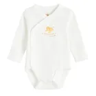 Cool Club, Body cu maneca lunga pentru baieti, alb, imprimeu Lion King, set, 2 buc.