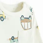 Cool Club, Body cu maneca lunga pentru baieti, ecru