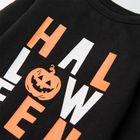 Cool Club, Body cu maneca lunga pentru baieti, negru, imprimeu Halloween