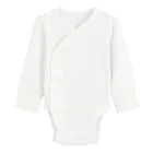 Cool Club, Body cu maneca lunga pentru bebelusi, bumbac organic, alb, set, 2 buc.