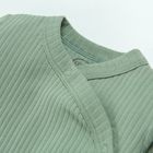 Cool Club, Body cu maneca lunga pentru bebelusi, din tricot striat, verde