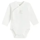 Cool Club, Body cu maneca lunga pentru fete, alb, set, 2 buc.