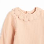 Cool Club, Body cu maneca lunga pentru fete, din tricot striat, roz