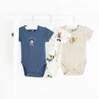 Cool Club, Body cu maneca scurta pentru baieti, mix, set, 3 buc., imprimeu Mickey Mouse