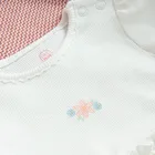 Cool Club, Body-rochie cu maneca lunga pentru fete, muselina, alb