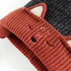 Cool Club, Caciula cu pompon pentru baieti, cu snur, maro