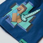 Cool Club, Caciula pentru baieti, bleumarin, imprimeu Minecraft