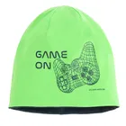 Cool Club, Caciula pentru baieti, cu doua fete, bluemarin-verde