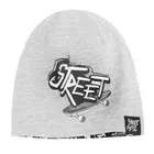 Cool Club, Caciula pentru baieti, cu doua fete, negru-gri