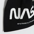 Cool Club, Caciula pentru baieti, negru, imprimeu NASA