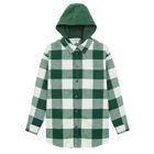 Cool Club, Camasa cu maneca lunga pentru baieti, cu gluga, alb-verde