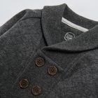 Cool Club, Cardigan elegant pentru baieti, gri, cu fermoar