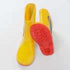 Cool Club, Cizme de cauciuc pentru baieti, galben, imprimeu Hot Wheels