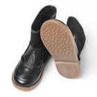 Cool Club, Cizme de iarna din piele pentru fete, negru