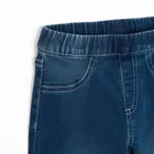 Cool Club, Colanti denim pentru fete, croiala flare, albastru