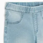 Cool Club, Colanti denim pentru fete, croiala flare, albastru
