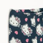 Cool Club, Colanti pentru fete, flare, din tricot striat, albastru, imprimeu Hello Kitty