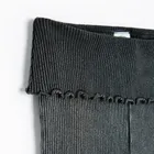 Cool Club, Colanti pentru fete, flare, din tricot striat, negru